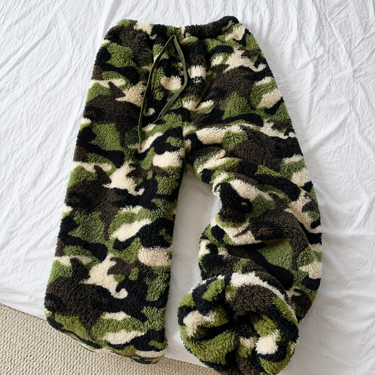 CozyCombat™ Fuzzy Camo Pants